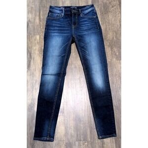 Vigoss Harley Skinny Jeans Dark Wash Mid Rise Denim W25 L28 Stretch Indigo